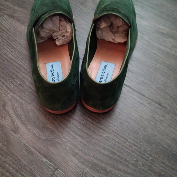 Modern Fiction Men's Green Suède Loafer Shoe NIB Sz 12 - Picture 5 of 5